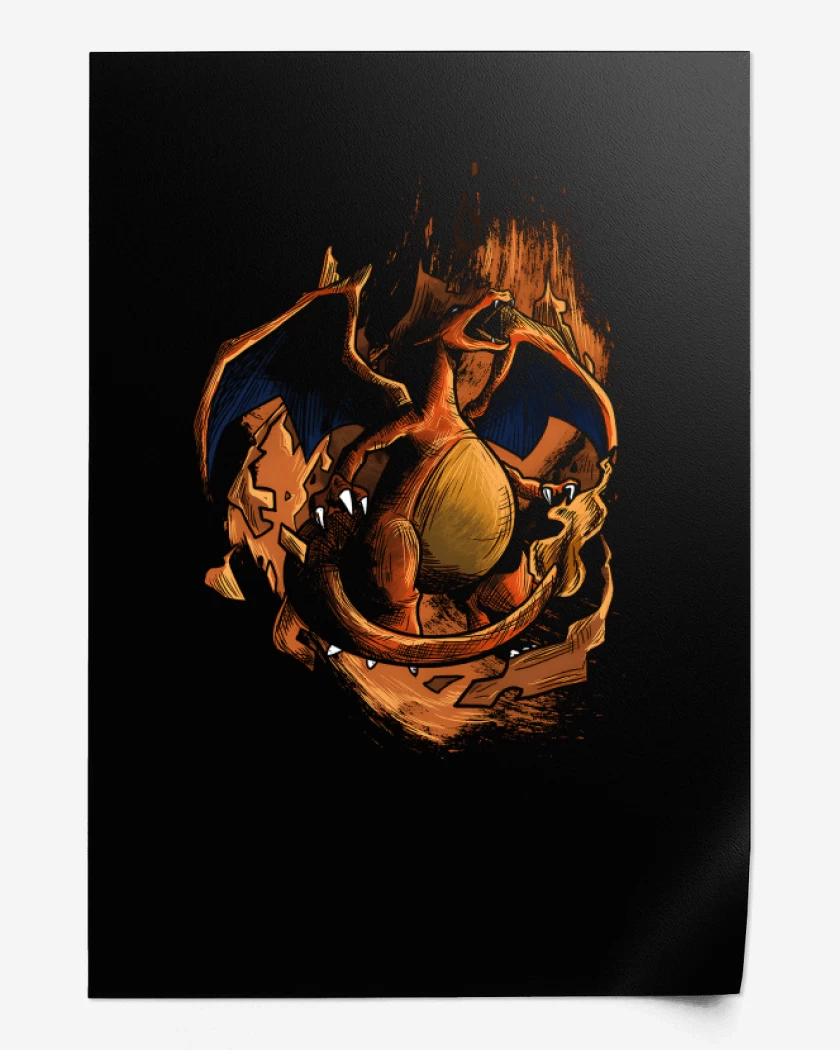 Print Charizard Ígneo 