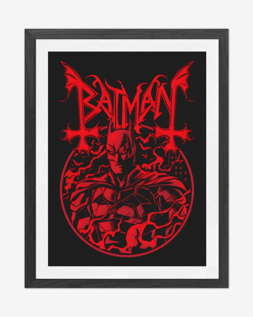 Cuadro decorativo Negro de Mayhem Batman