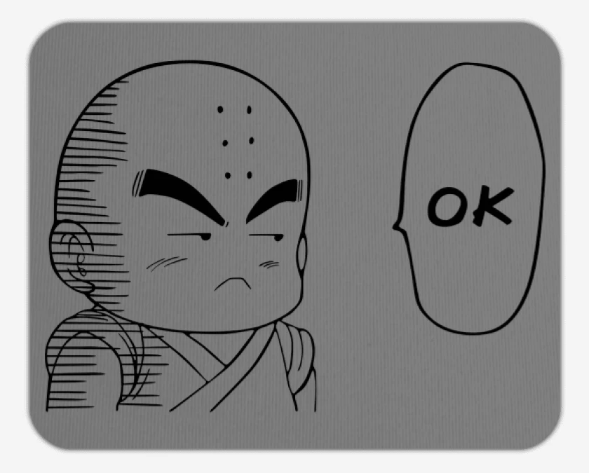 Mousepad Krilin One Punch
