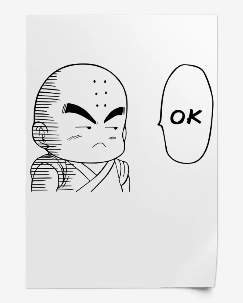 Print Krilin One Punch