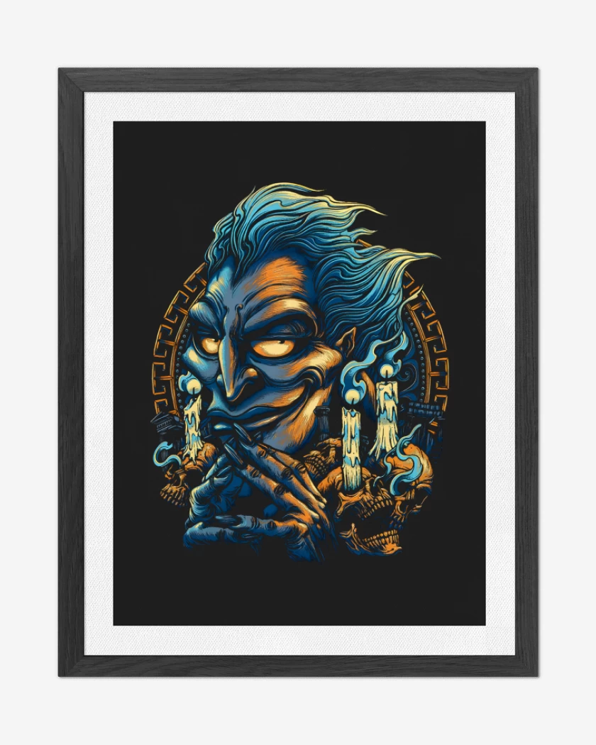 Cuadro decorativo Negro de Rey del Inframundo