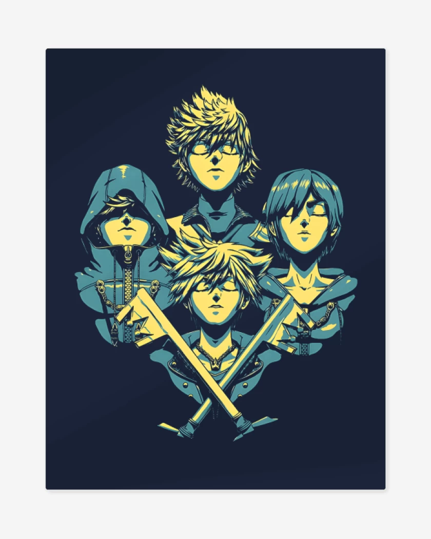 Print metalico Azul Marino de Rhapsody of Heart 