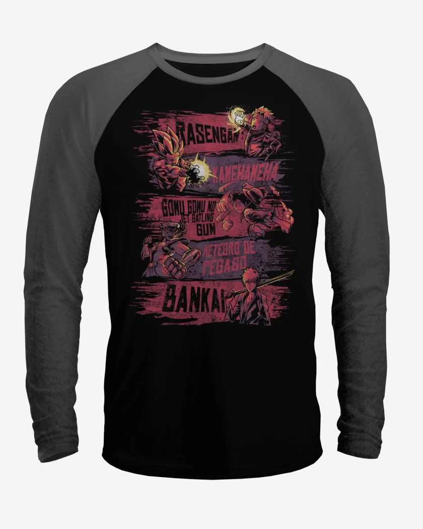 Polera Raglan Poder del Anime