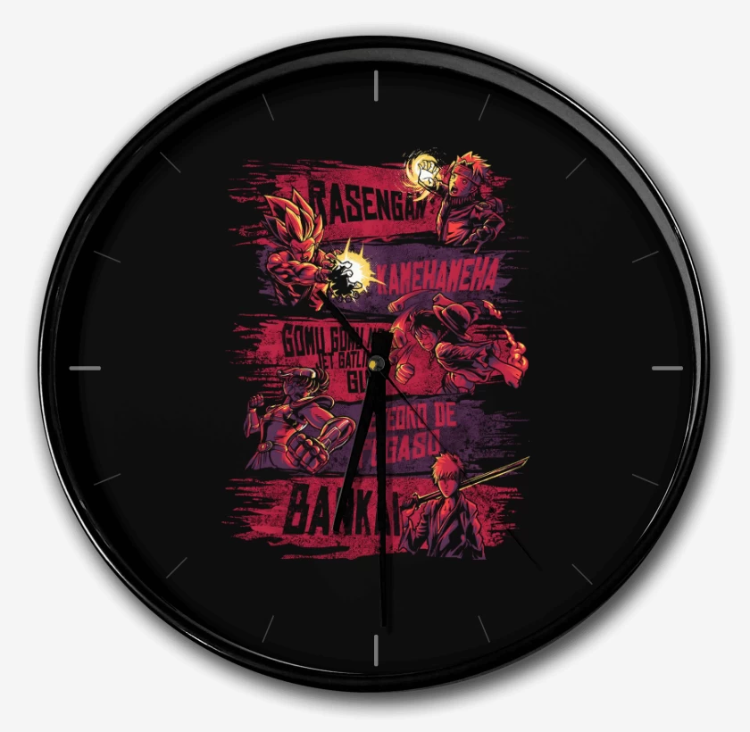 Reloj Negro de Poder del Anime