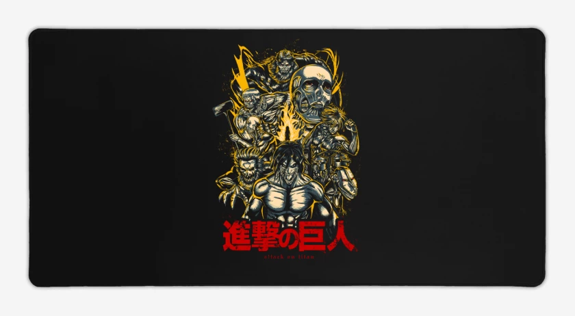 Mouse pad Gamer Ataque de Titanes