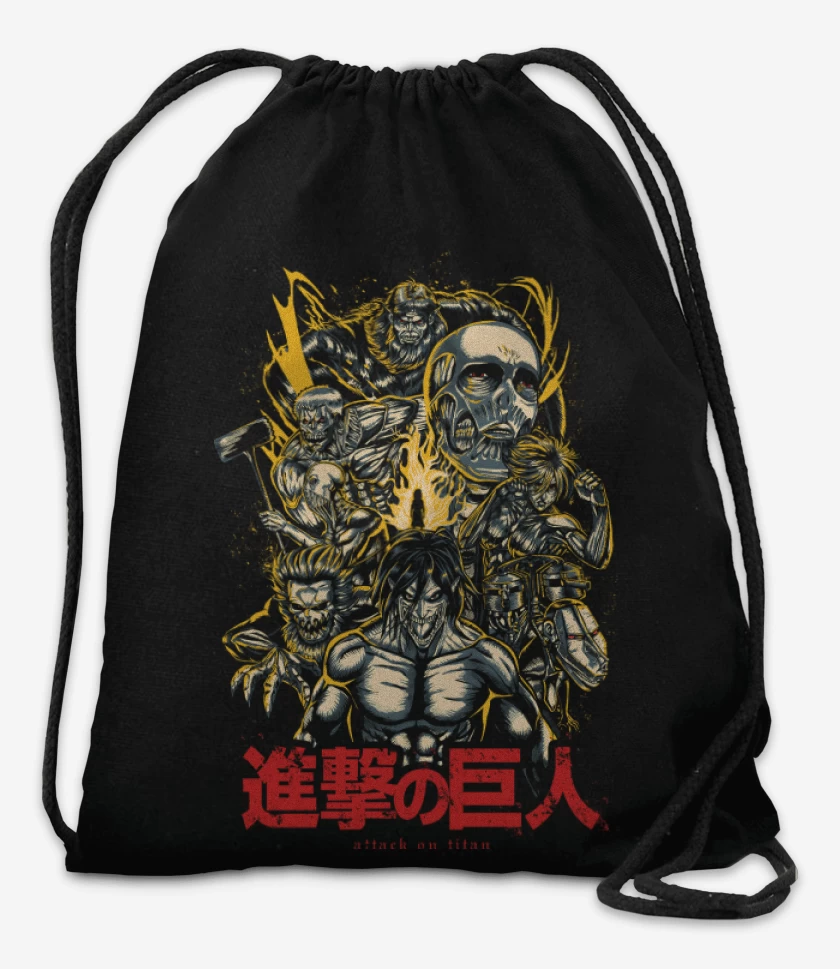 Mochila Negro de Ataque de Titanes
