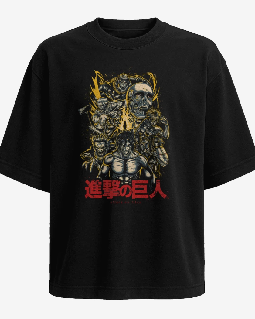 Polera Oversize Ataque de Titanes