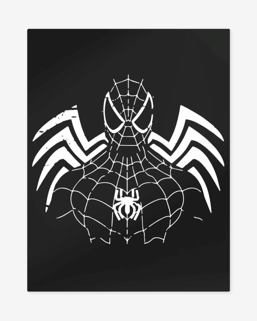 Print metalico Araña Negra