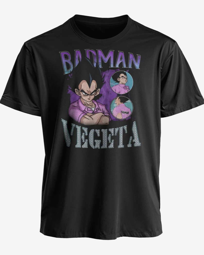 Polera premium Negro de Badman Vegeta