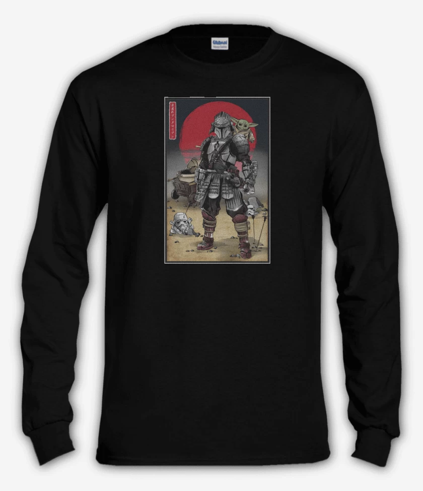 Polera manga larga Negro de Roninlorian