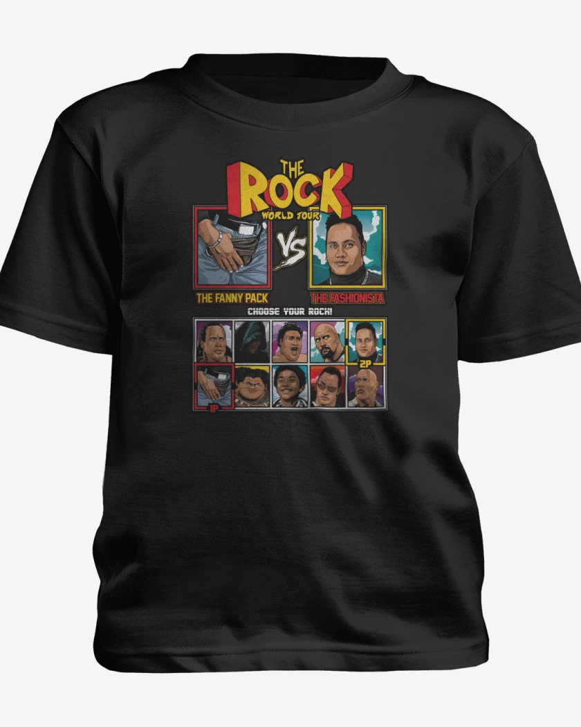 Polera de niño Negro de The Rock Vs