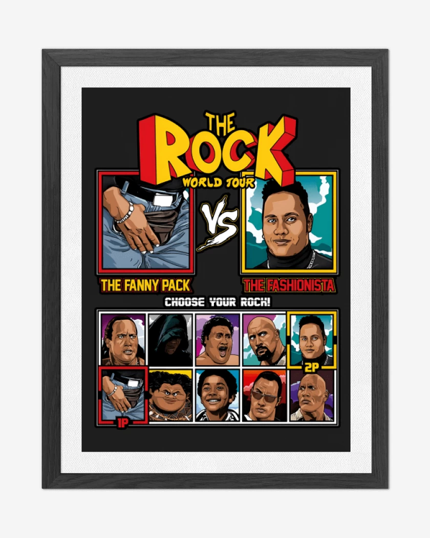 Cuadro decorativo Negro de The Rock Vs
