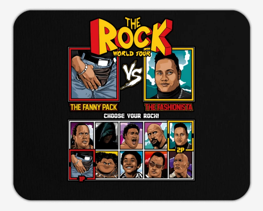 Mousepad The Rock Vs