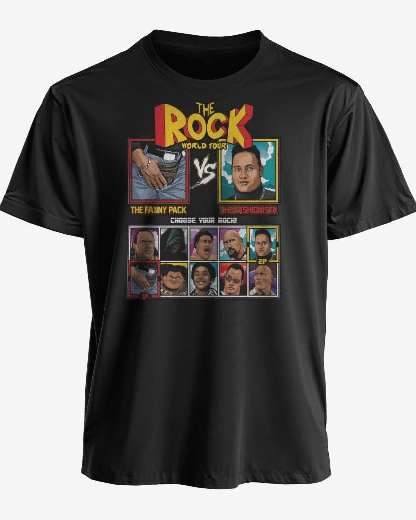 Polera premium Negro de The Rock Vs