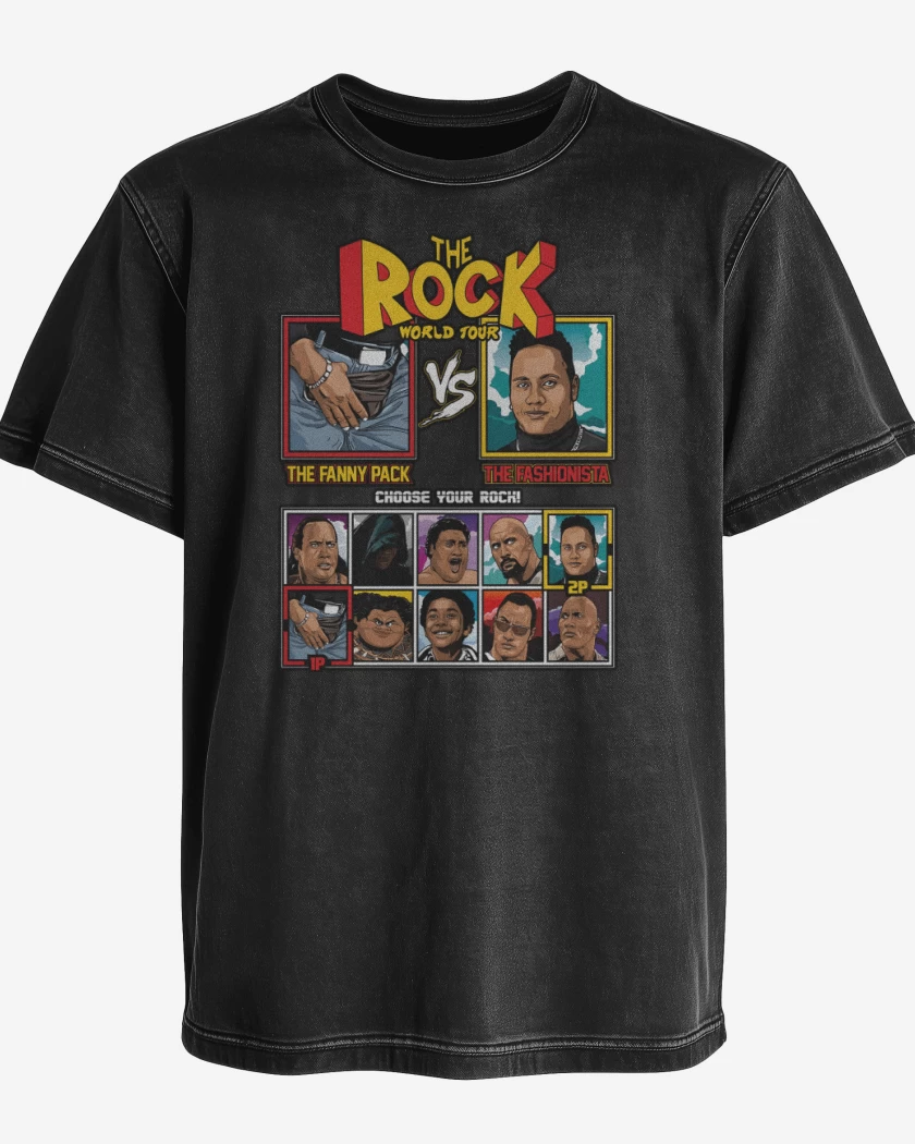 Polera desgastada The Rock Vs