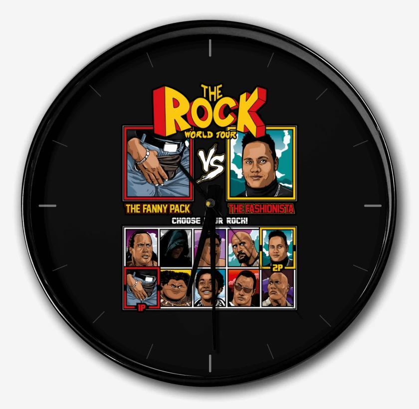 Reloj Negro de The Rock Vs