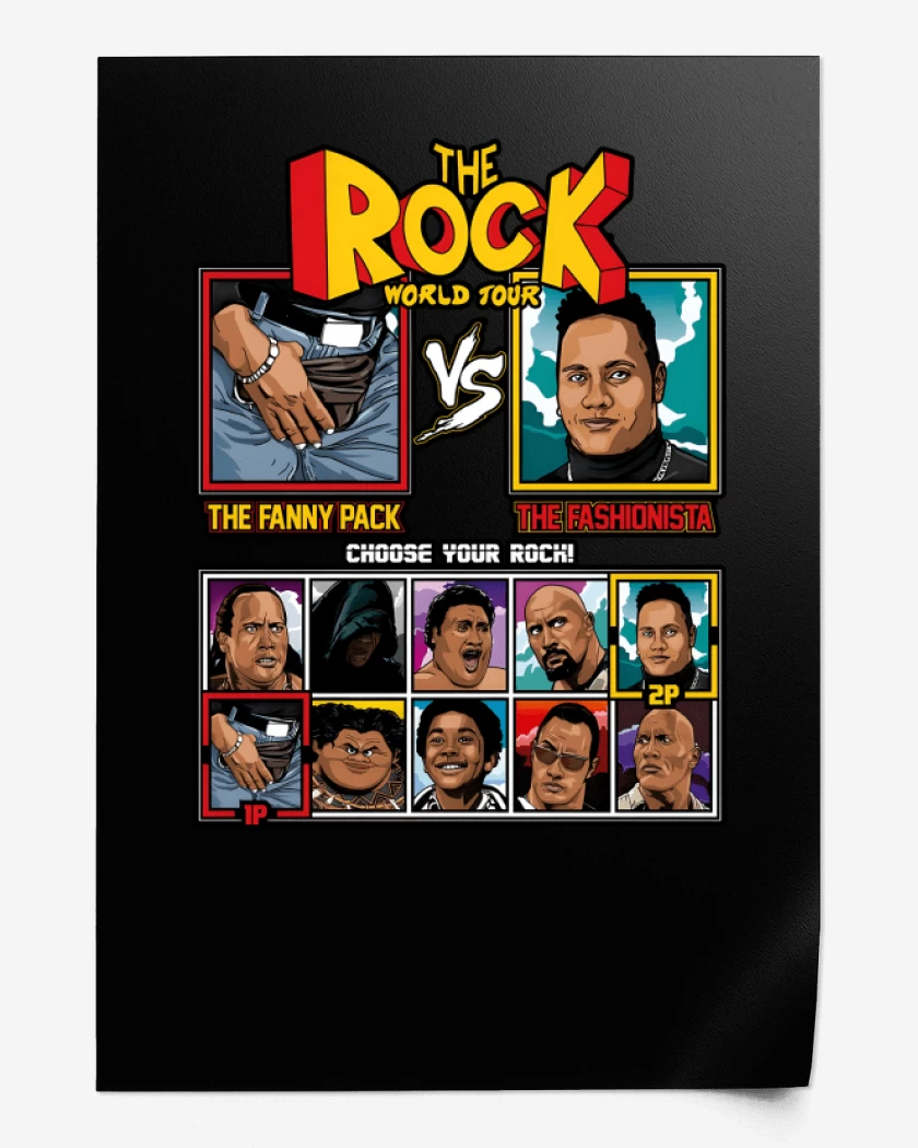 Print The Rock Vs