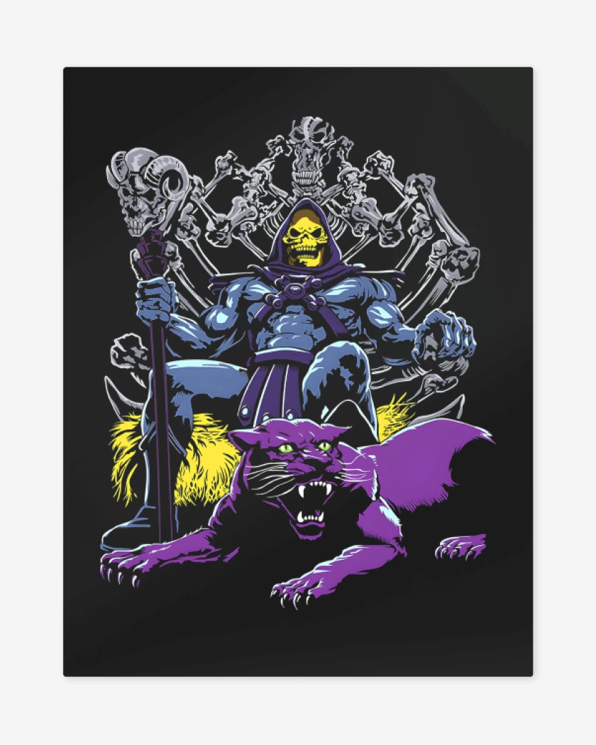 Print metalico Negro de Lord Skeletor