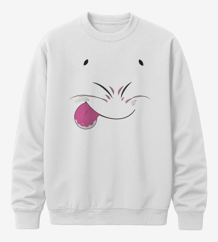 Poleron polo Blanco de Majin Boo Face