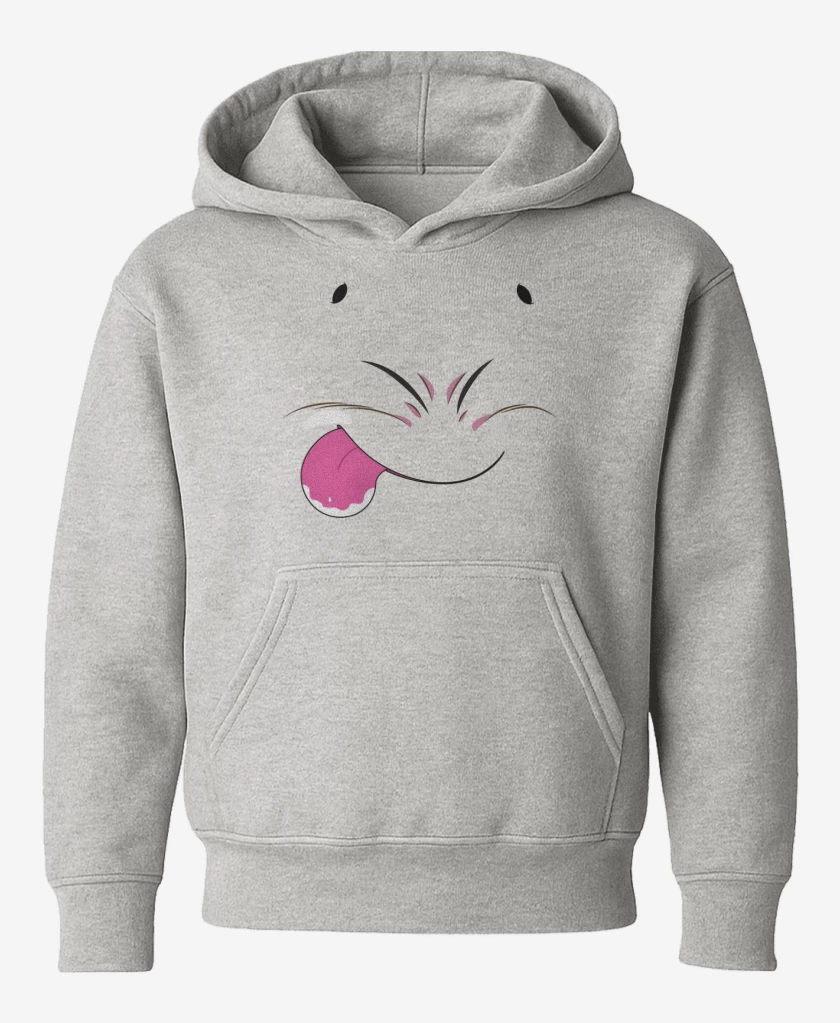 Poleron de niño Gris Melange de Majin Boo Face