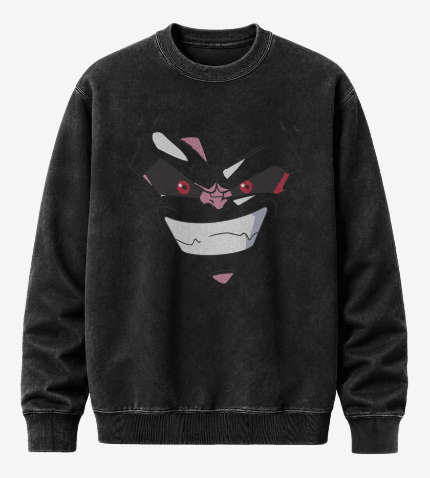 Poleron Polo Acid Wash Negro de Kid Boo Face