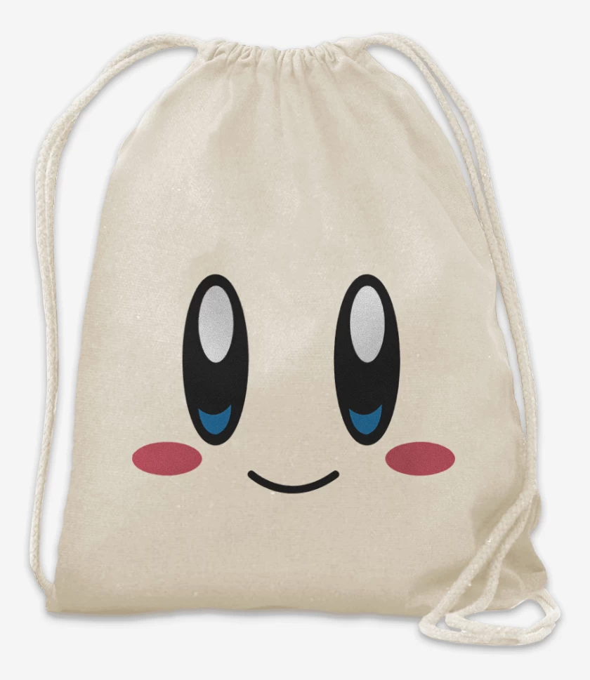 Mochila Blanco de Kirby Face