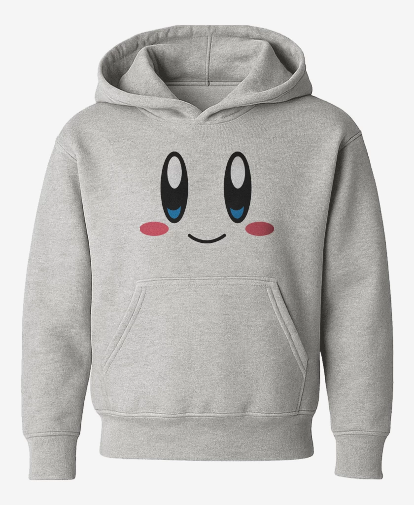 Poleron de niño Gris Melange de Kirby Face