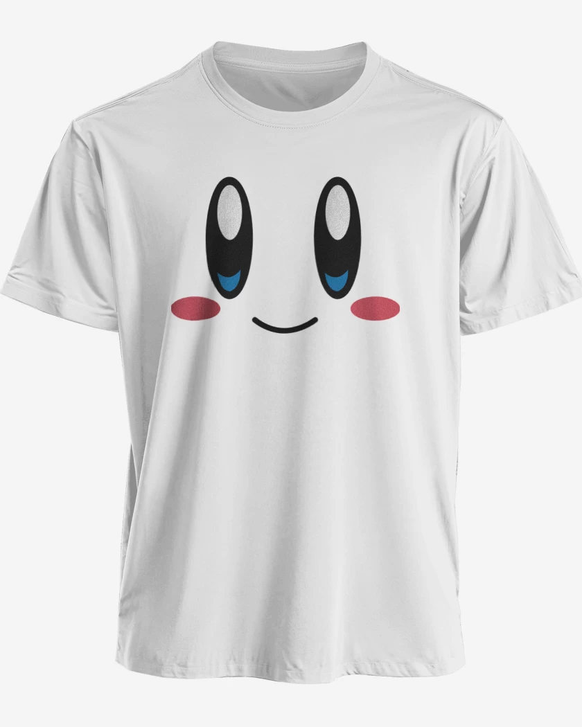 Polera premium Blanco de Kirby Face