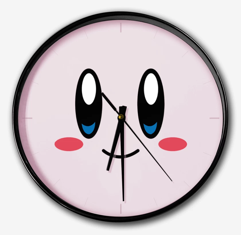 Reloj Rosa Pastel de Kirby Face