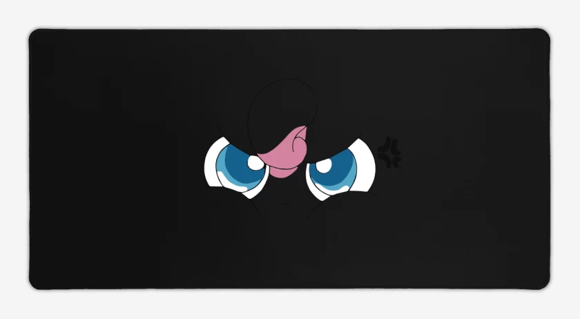 Mouse pad Gamer Negro de Jigglypuff Enojado