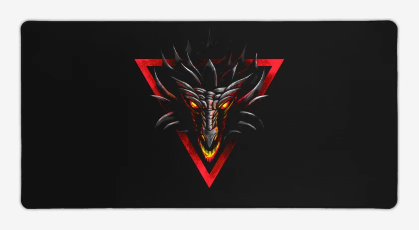 Mouse pad Gamer Negro de Dragon Head
