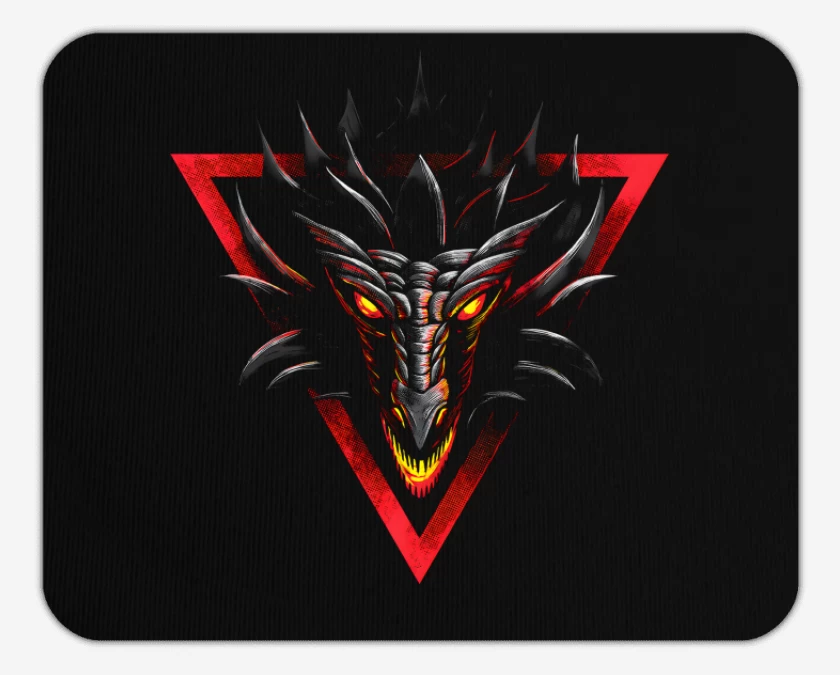 Mousepad Negro de Dragon Head