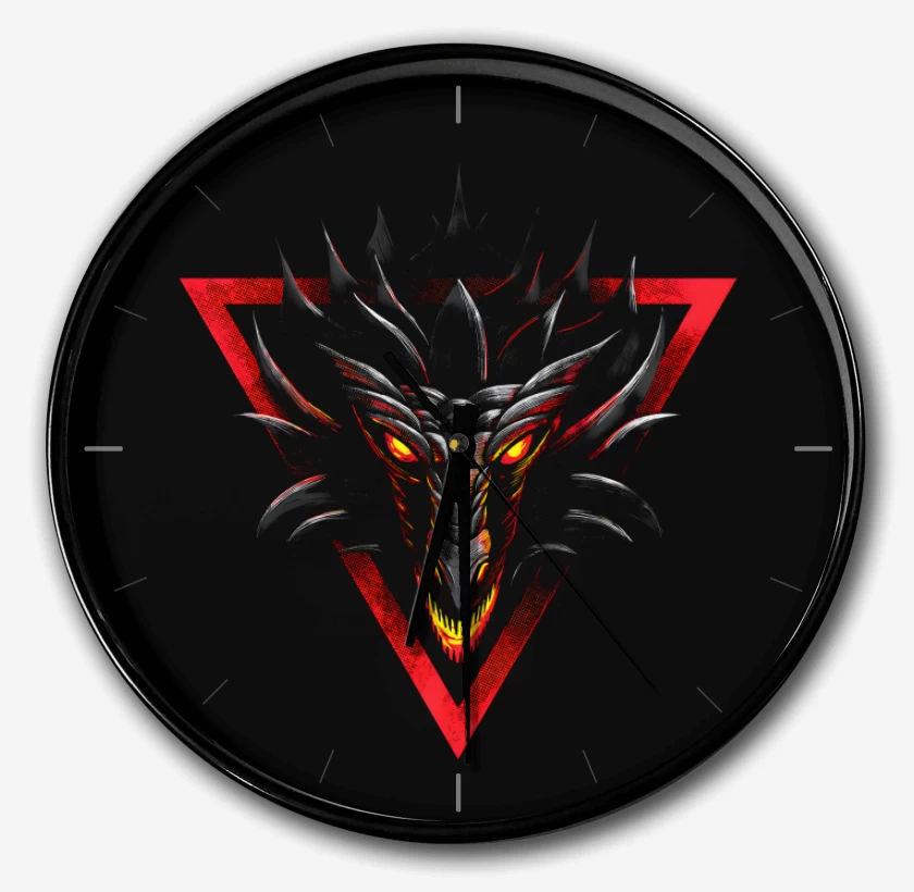 Reloj Negro de Dragon Head