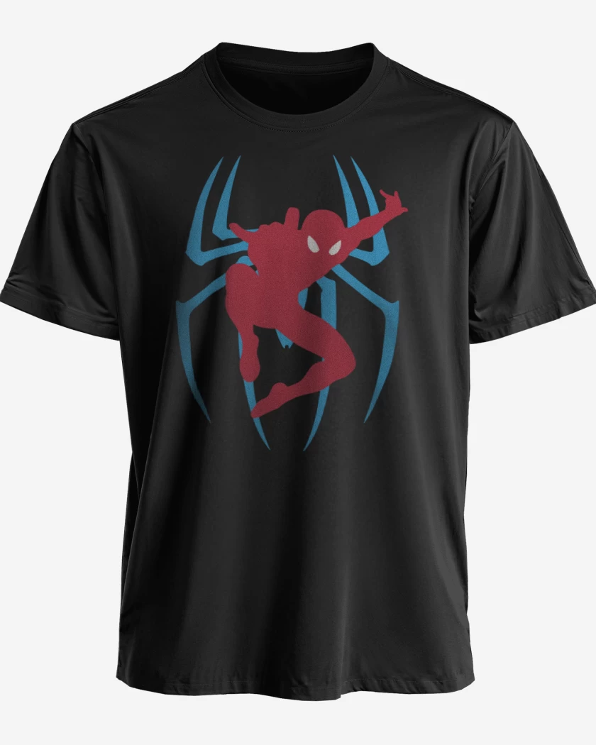 Polera Negro de Araña con muñeco