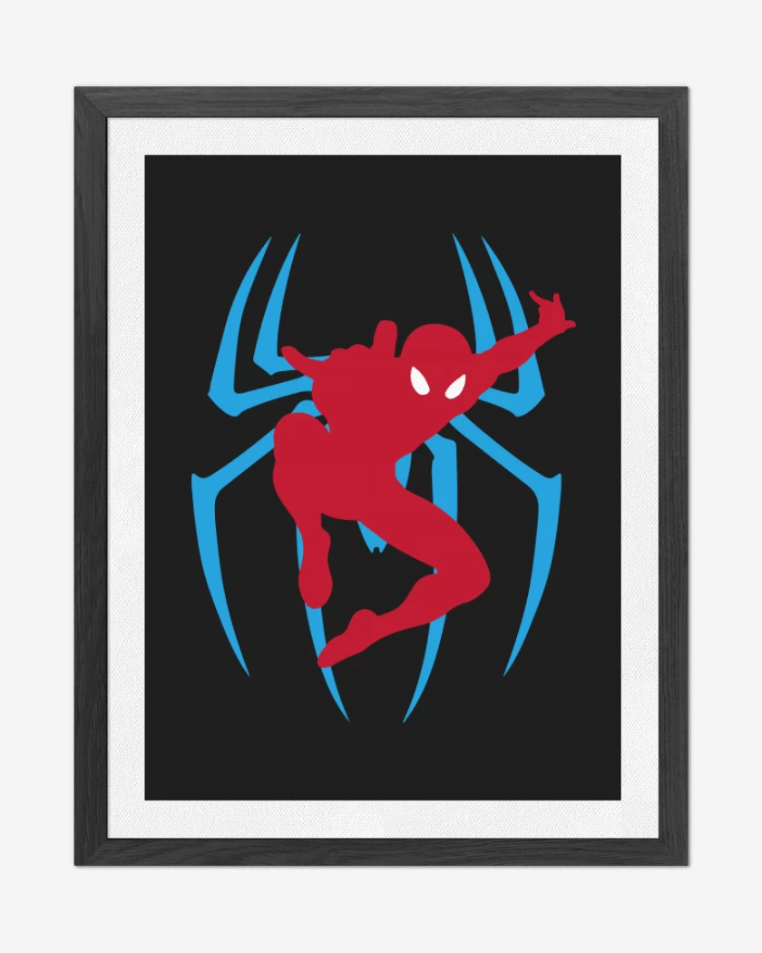 Cuadro decorativo Negro de Araña con muñeco