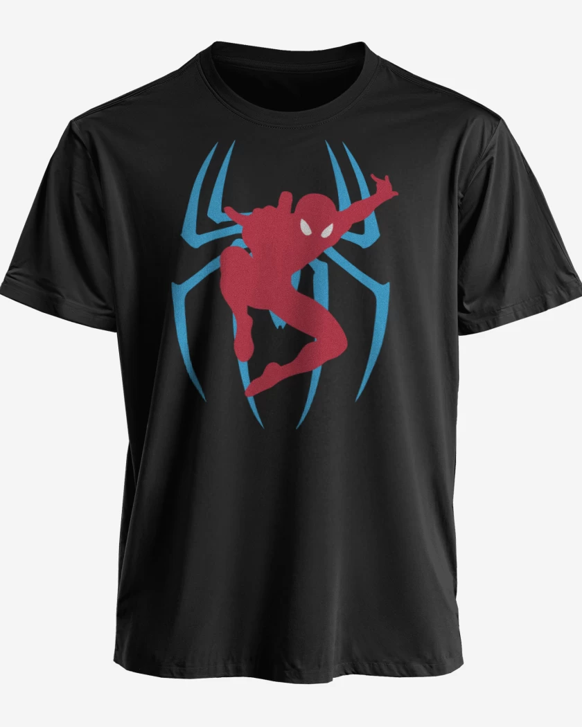Polera premium Negro de Araña con muñeco