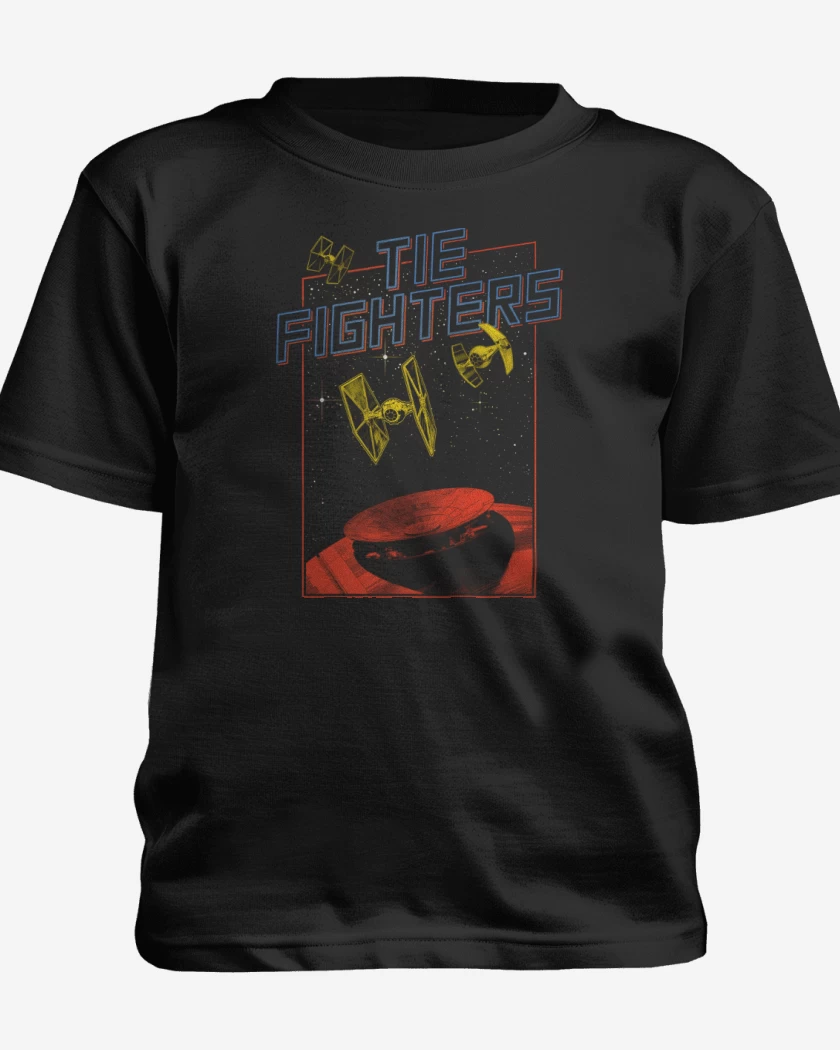 Polera de niño Negro de Tie Fighters 