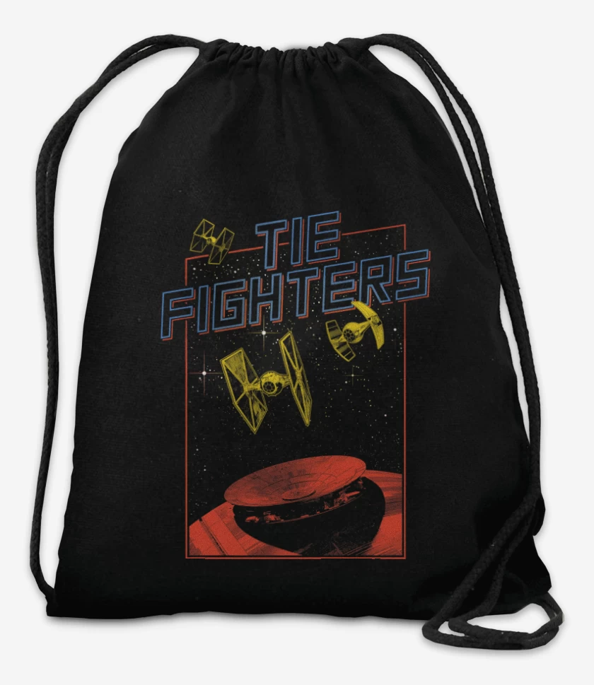 Mochila Negro de Tie Fighters 