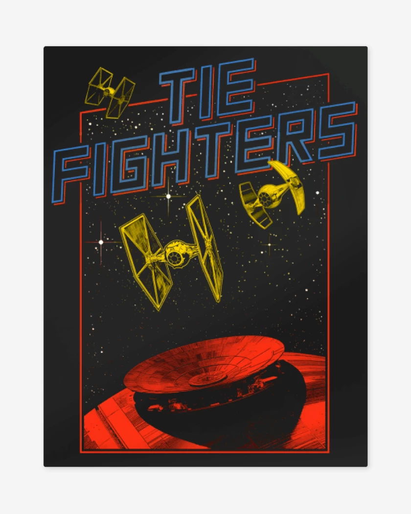 Print metalico Tie Fighters 