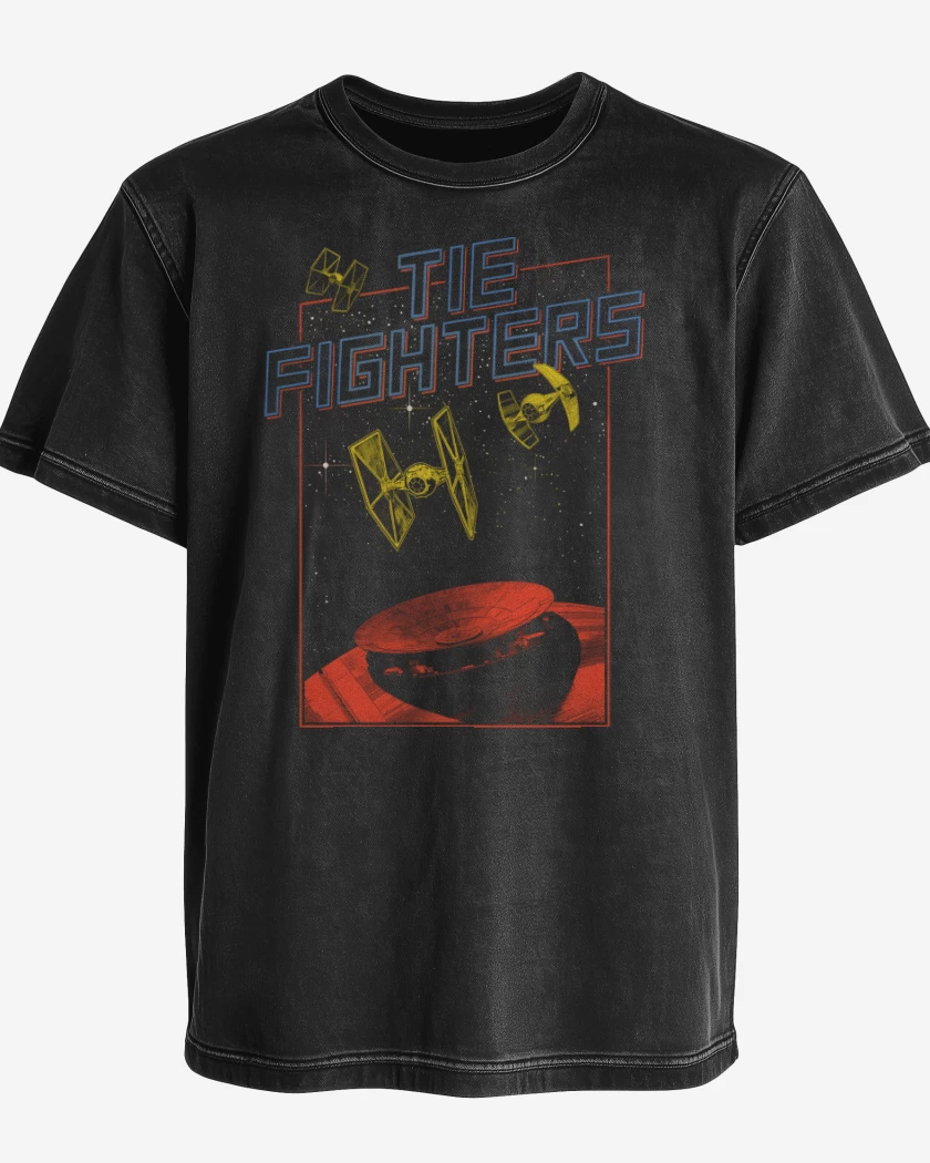 Polera desgastada Tie Fighters 