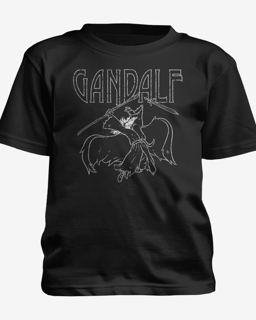 Polera de niño Negro de Led Gandalf