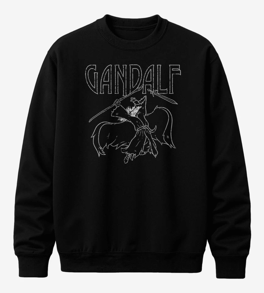 Poleron polo Negro de Led Gandalf