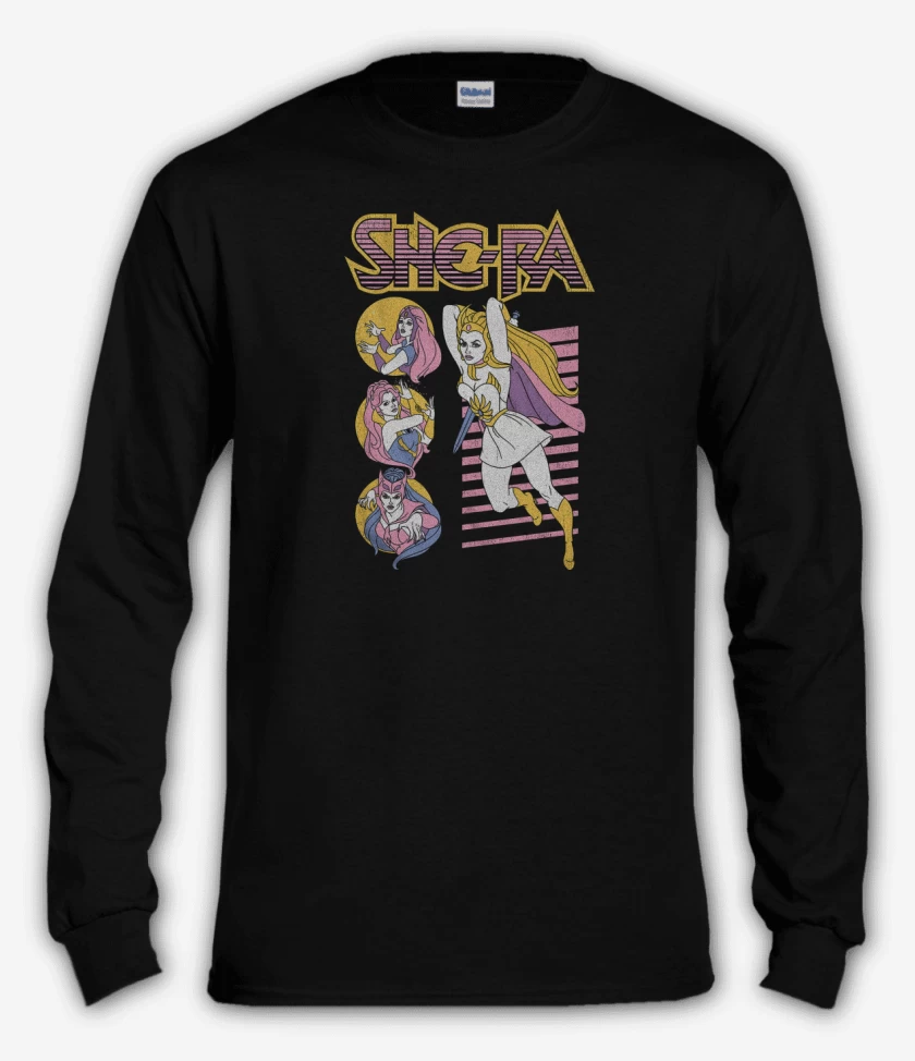 Polera manga larga Negro de She-Ra