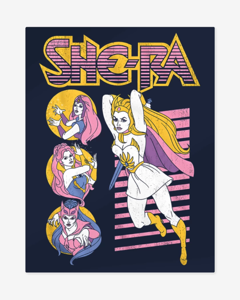 Print metalico Azul Marino de She-Ra