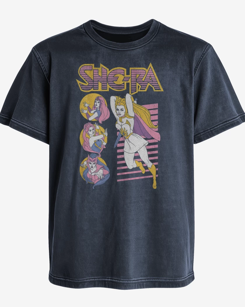 Polera desgastada Azul Marino de She-Ra
