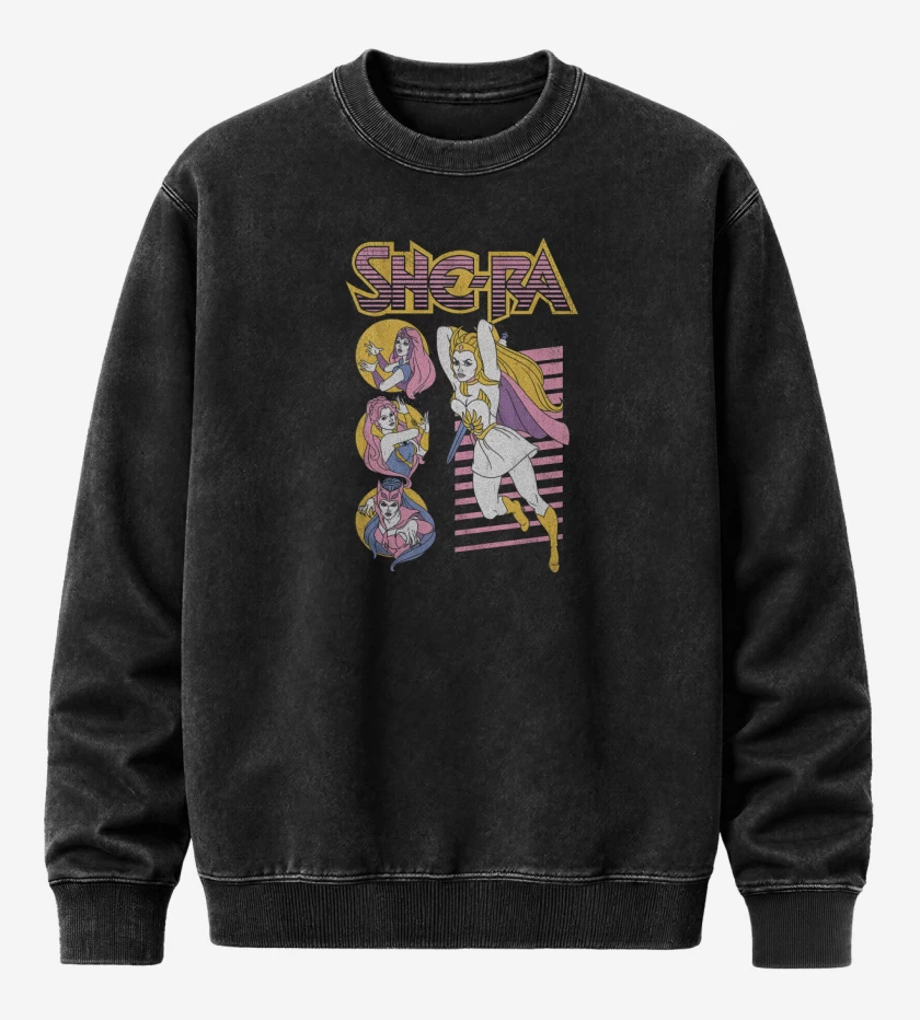 Poleron Polo Acid Wash Negro de She-Ra