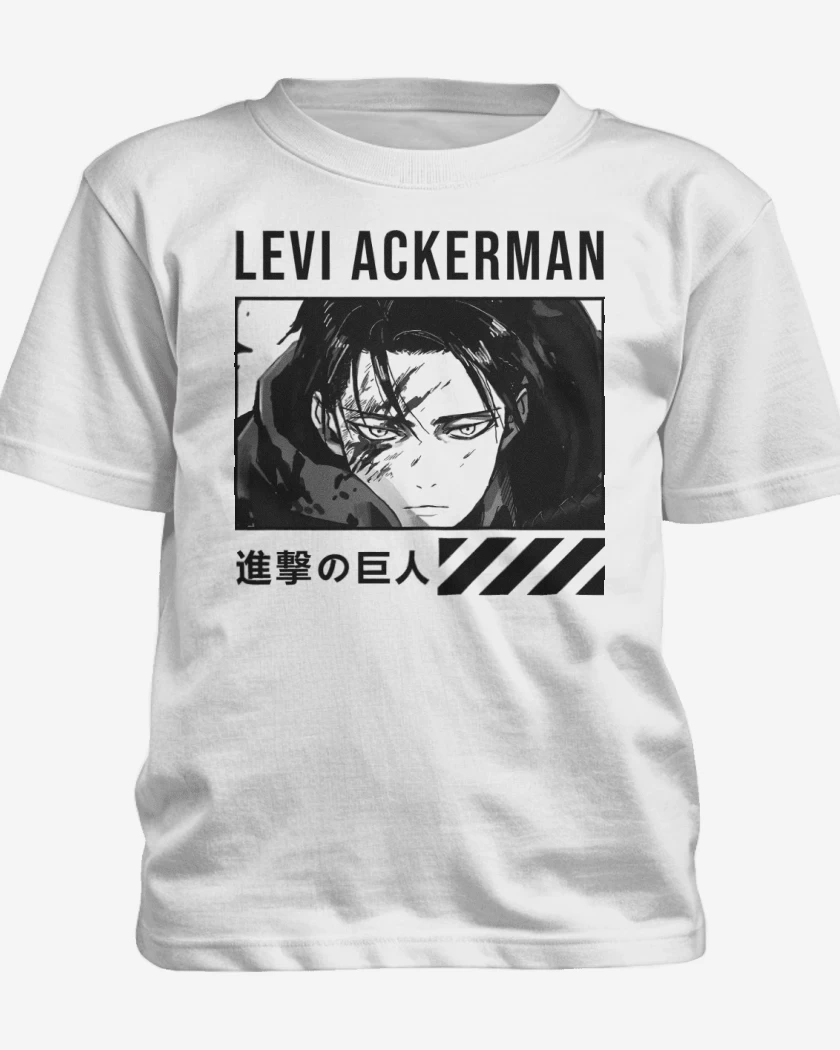 Polera de niño Blanco de Levi Ackerman