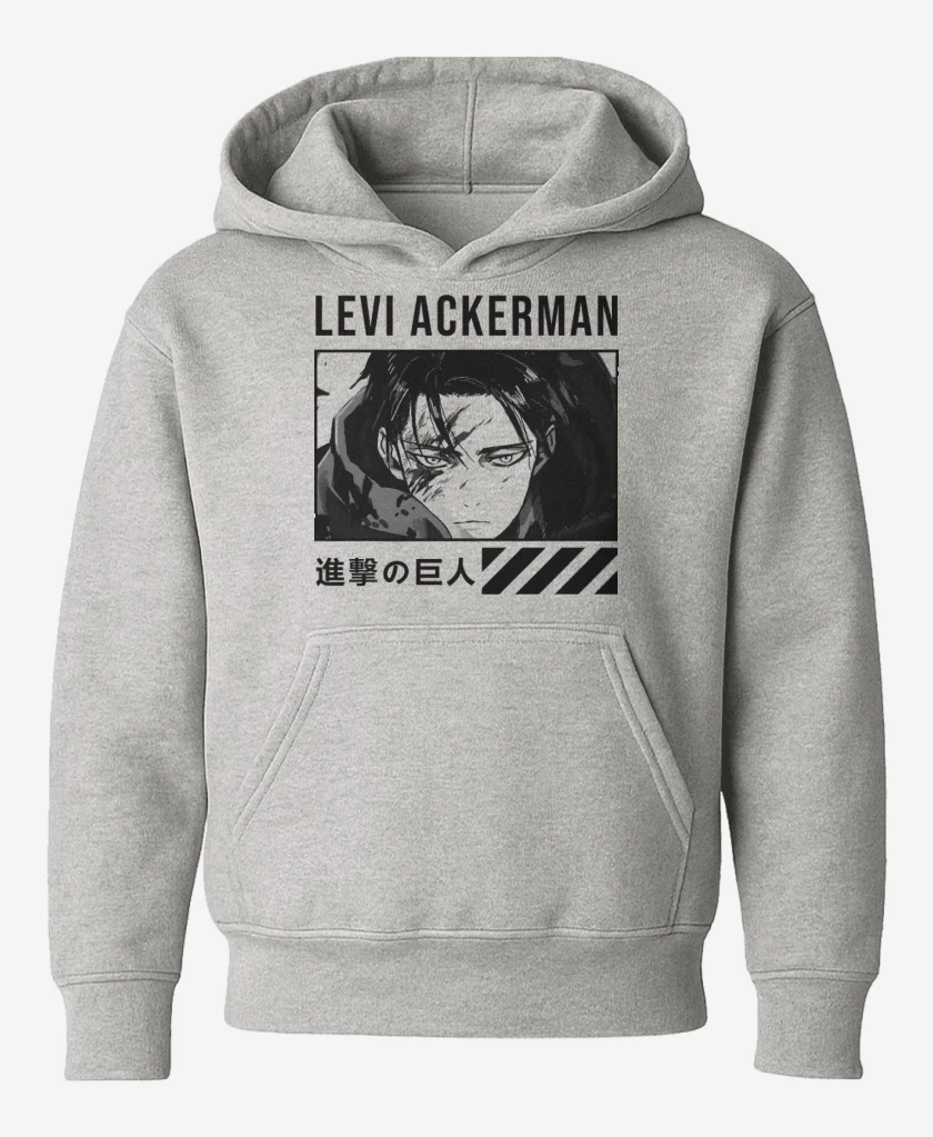 Poleron de niño Gris Melange de Levi Ackerman