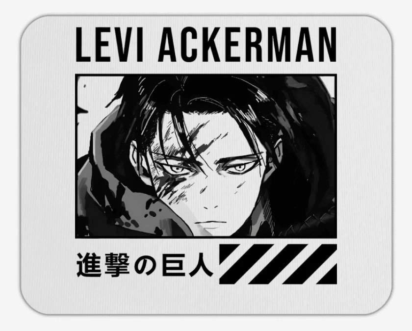 Mousepad Blanco de Levi Ackerman