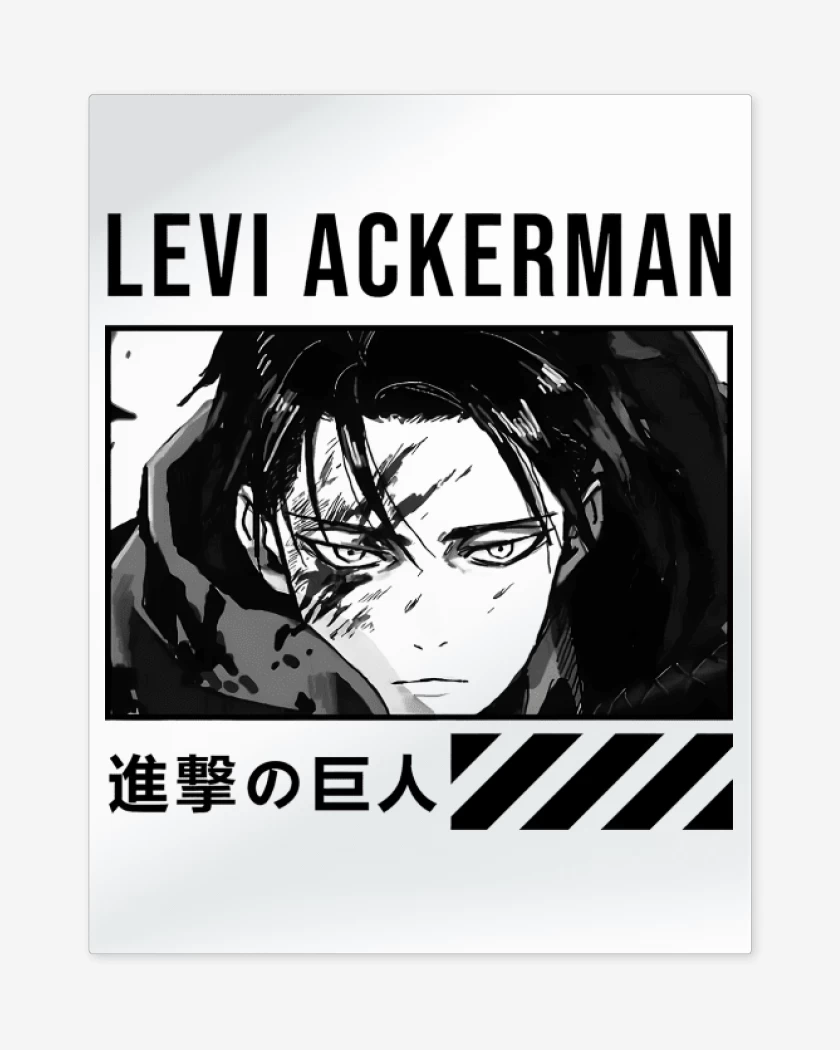 Print metalico Blanco de Levi Ackerman